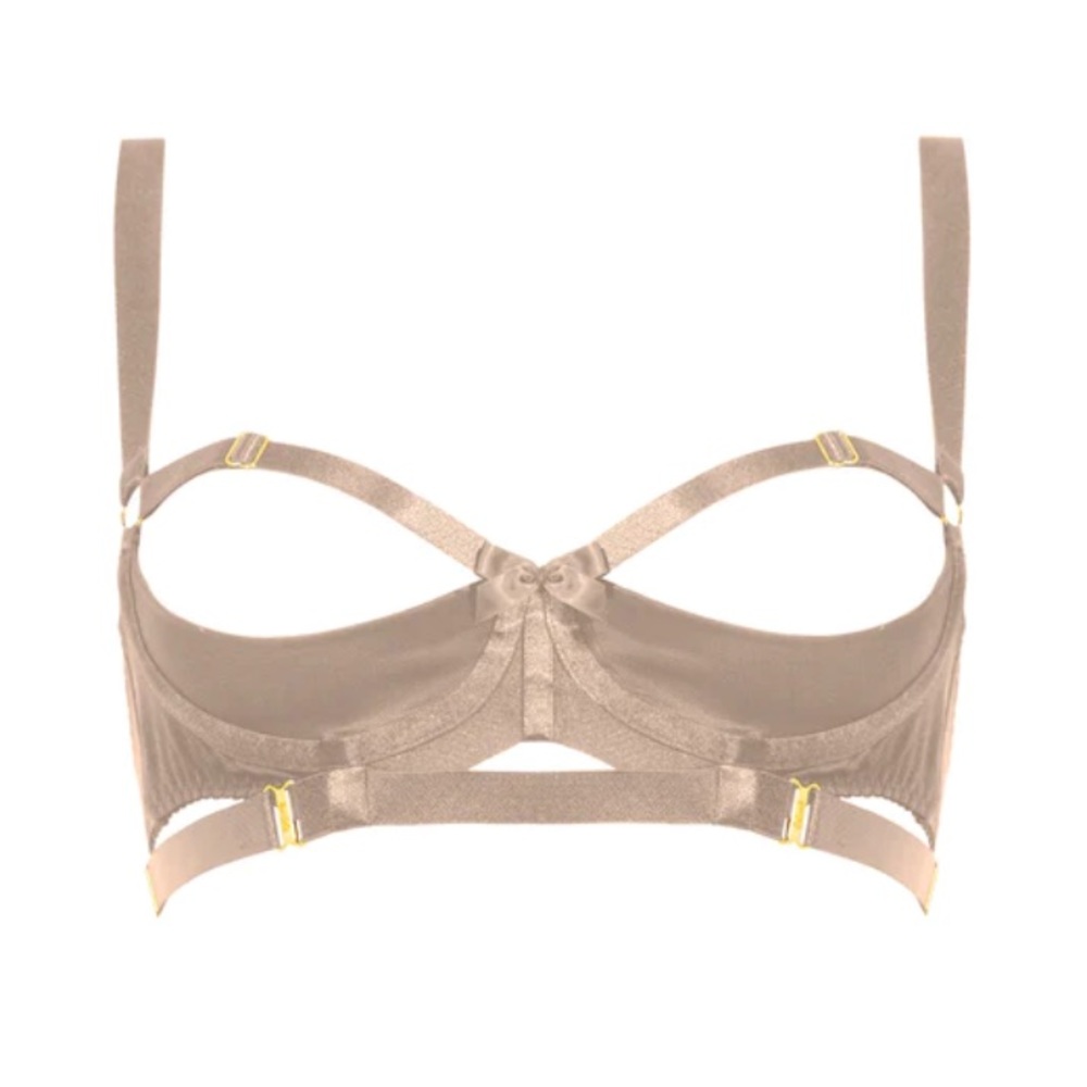 EUC Bordelle Gia Shelf Bra Ivory Large